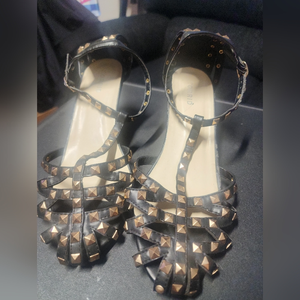 Torrid caged round toe heels